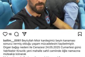 Beytullah Mısır'ın Organları 3 Hastaya Can Oldu