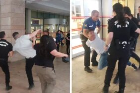 Samsun Adliyesi'nde duruşma çıkışı kavga çıktı! O anlar kameralarda