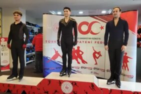 Samsun'da Artistik Buz Pateni Yarışması Sona Erdi