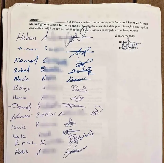 Samsun'da Delege Seçimlerine İptal Davası