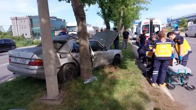 Samsun'da Trafik Kazası: 1 Yaralı