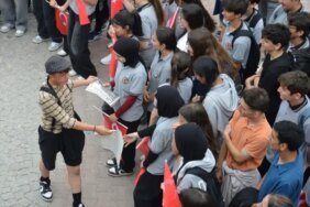 Samsun'da öğrenciler, Milli Mücadele'nin kahramanlarını canlandırdı