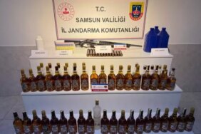 Bafra'da Kaçak İçki Operasyonu: 1 Gözaltı