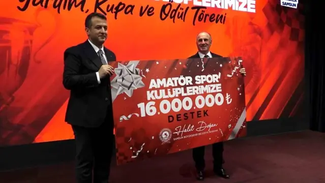 Samsun Büyükşehir'den amatör spor kulüplerine 16 milyon TL destek
