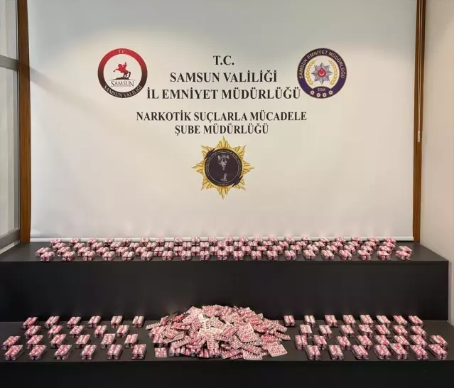 Samsun'da 13 Bin Uyuşturucu Hap Ele Geçirildi