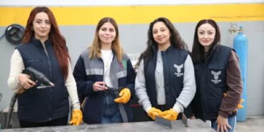 Samsun'da 6 Kadın Kaynakçı Sertifika Aldı