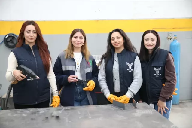 Samsun'da 6 Kadın Kaynakçı Sertifika Aldı