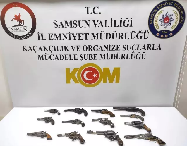 Samsun'da Kaçak Silah Operasyonu