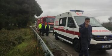 Samsun'da Otomobil Devrildi, Sürücü Yaralandı