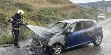 Samsun'da Otomobil Yangını! - Son Dakika