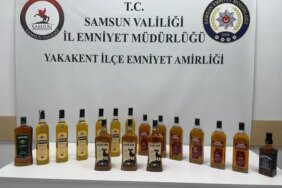 Samsun'da Sahte Alkollü İçki Operasyonu