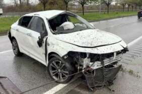 Samsun'da Takla Atan Araçta 3 Yaralı