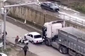 Samsun'da Tır Şoförüne Sopalı Saldırı