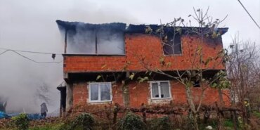 Samsun'da Yangın: İki Katlı Evde Hasar