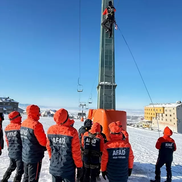 AFAD'dan Çığ ve Telesiyej Tatbikatı