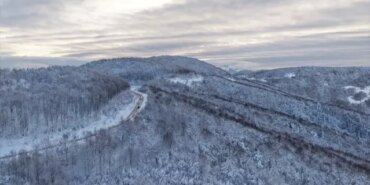 Alaçam'da Kar Manzarası