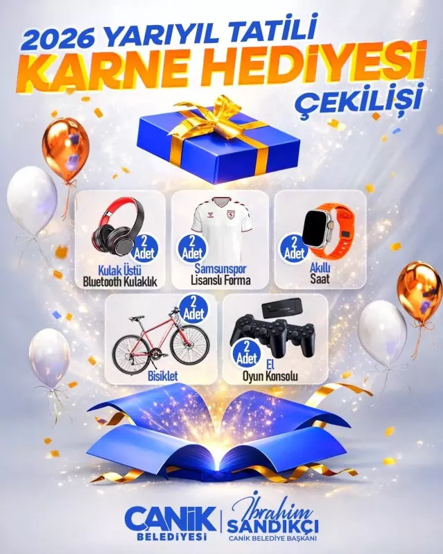 Canik'te karne hediyesi geleneği devam ediyor