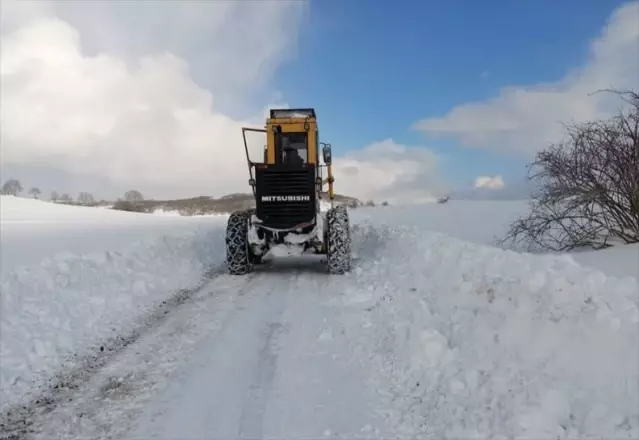 Kavak'ta Kar Temizliği