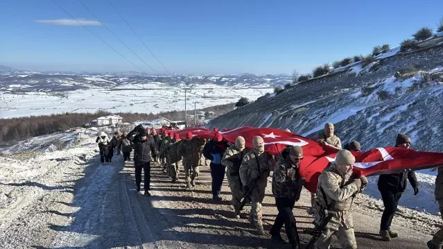 Samsun'da Sarıkamış şehitleri için anma programı ve bayrak yürüyüşü yapıldı