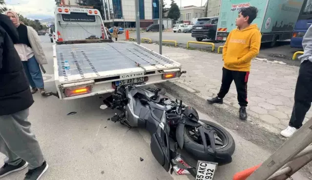 Samsun'da Trafik Kazası: Motosiklet Sürücüsü Yaralandı