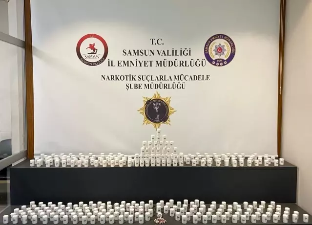 Samsun'da Uyuşturucu Operasyonu: 21,5 Bin Hap Ele Geçirildi