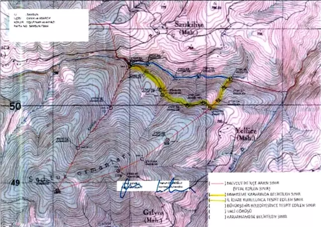 Samsun'da iki ilçe arasında sınır ihtilafı, Seferoğulları ile Tellioğulları'nı akla getirdi