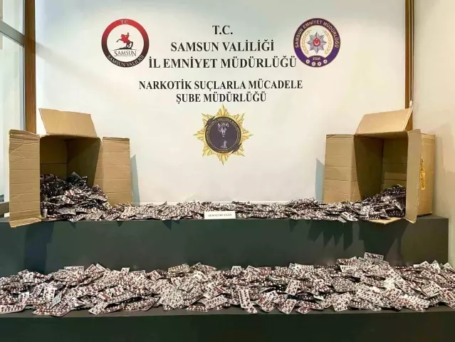 Samsun'da Uyuşturucu Operasyonu: 80 Bin Hap Ele Geçirildi