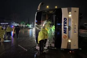 Samsun'da Otobüs Devrildi, 6 Yaralı