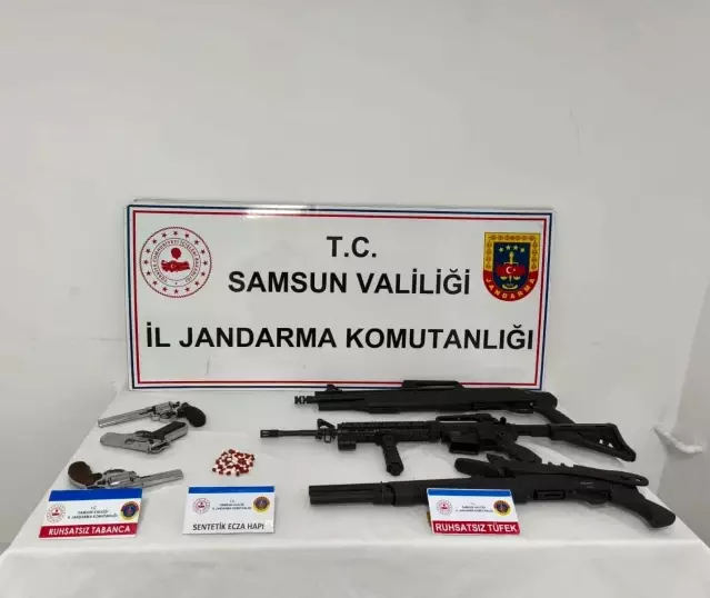 Samsun'da Uyuşturucu ve Silah Operasyonu
