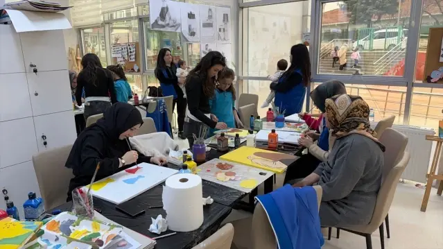 Alaçam'da Anne-Kız Boyama Etkinliği - Son Dakika