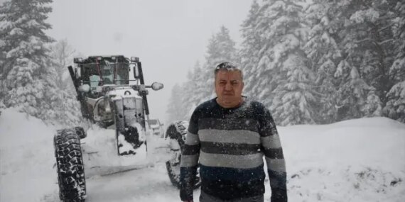 Kastamonu ve Samsun'da Karla Mücadele