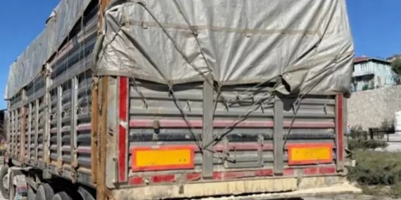 Samsun'da Denetim İstasyonuna Girmeyen Çekiciye Ceza