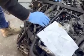 Samsun'da Kaçak Otomobil Motoru Operasyonu