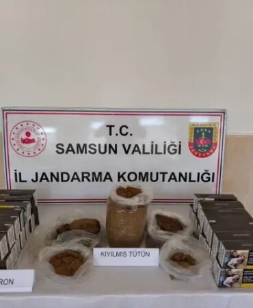 Samsun'da Kaçak Tütün ve Silah Operasyonu