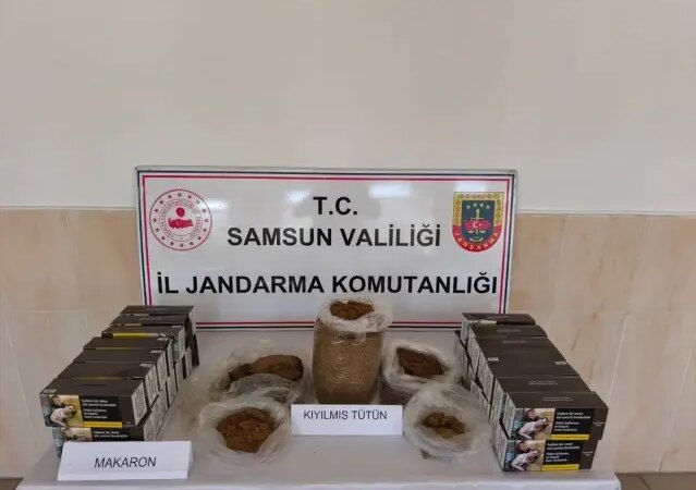 Samsun'da Kaçak Tütün ve Silah Operasyonu