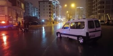 Samsun'da Kamyonet ile Motosiklet Çarpıştı