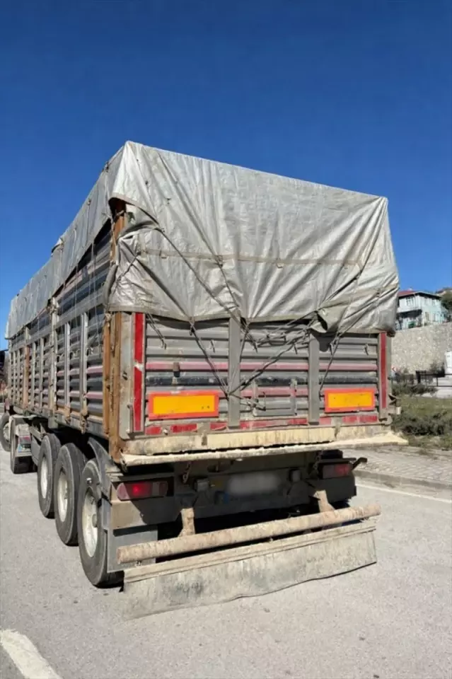 Samsun'da Kantara Girmeyen Çekiciye Ceza