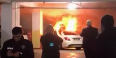 Samsun'da Kapalı Otoparkta Yangın - Son Dakika