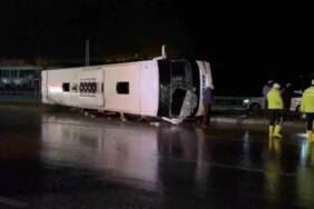 Samsun'da Otobüs Devrildi: 7 Yaralı