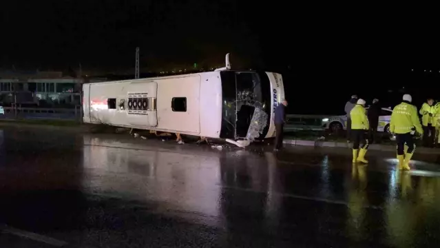 Samsun'da Otobüs Devrildi: 7 Yaralı