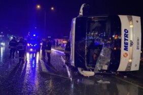 Samsun'da Otobüs Kazası Güvenlik Kamerasında