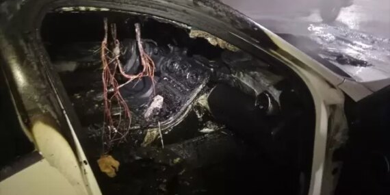 Samsun'da Otoparkta Araç Yangını - Son Dakika