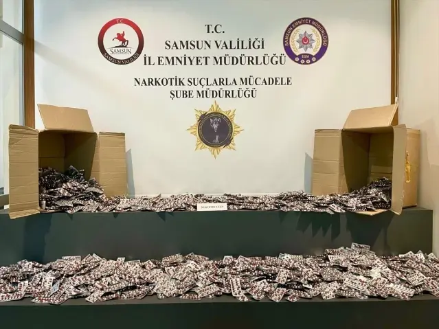 Samsun'da Uyuşturucu Operasyonu: 80 Bin Hap Ele Geçirildi