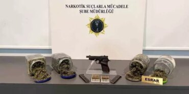 Samsun'da uyuşturucu ve silah operasyonu: 1 gözaltı