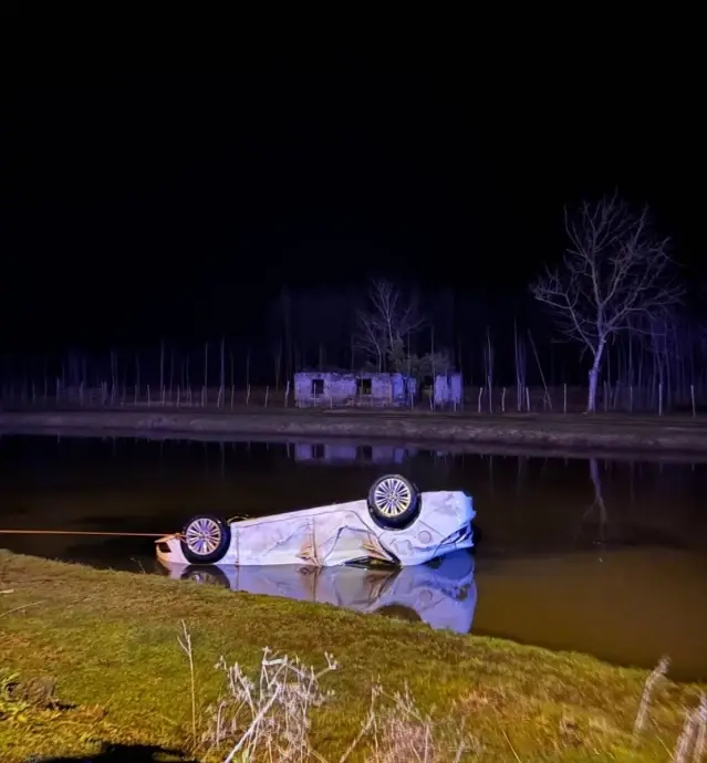 Sulama Kanalına Devrilen Araçta Bir Kişi Hayatını Kaybetti