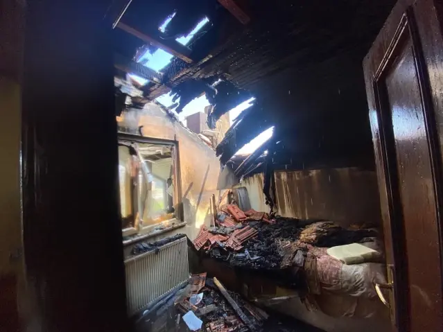 Alaçam'da Ev Yangını - Son Dakika