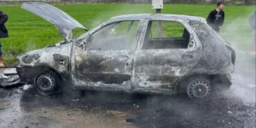 Bafra'da Otomobil Yangını - Son Dakika