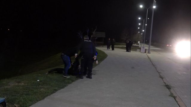 Bafra'da alkollü kadın ekipleri alarma geçirdi