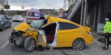 Havza'da Trafik Kazası: Sürücü Ağır Yaralı