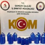 Samsun'da 70 Litre Etil Alkol Ele Geçirildi